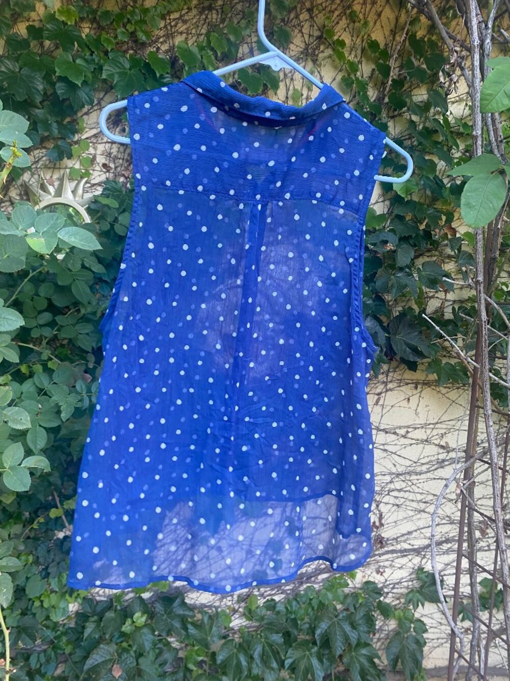 Abercrombie & Fitch Women's Blue Sleeveless Top Large - Picture 7 of 7